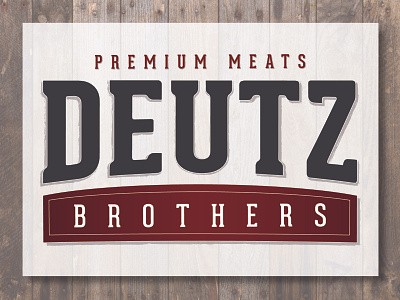 Deutz Brothers agriculture branding design logo typography vector