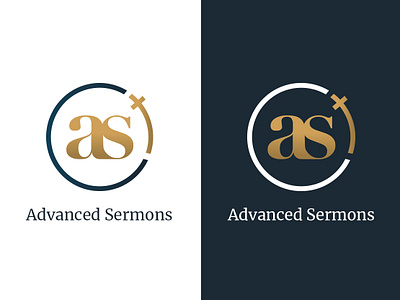 Advanced Sermons Logo brand branding christian logo cross illustration logo logo design logodesign typography