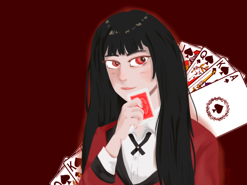 Jabami Yumeko from Kakegurui by Mary Dorothy on Dribbble