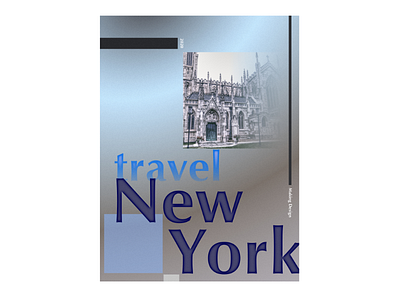 travel New York 365 daily challenge 365 days poster affinitydesigner daily challange design illustration inspiration poster design