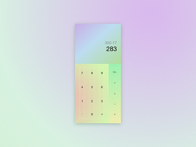 Daily UI #4 caculator color palette dailyui dailyuichallenge design stylish