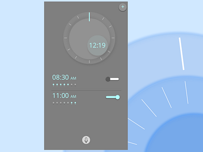 Dailyui 007 alarm dailyui 007 grey minimal settings simple