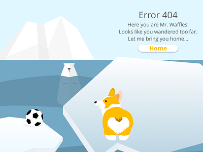 Dailyui #008 - 404 Page 404 error 404 page corgi dailyui dailyui008