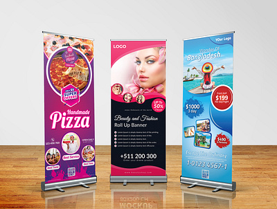 Creative Roll Up Banner Design banner ads banner design billboard billboard design branding graphic design illustration logo logo design pop up banner pull up banner roll up banner roll up banner design static banner tshirt design