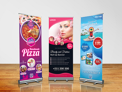 Creative Roll Up Banner Design