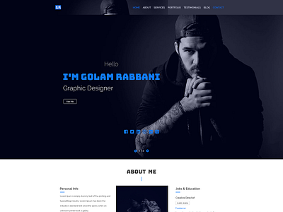 Personal portfolio / web templet  design