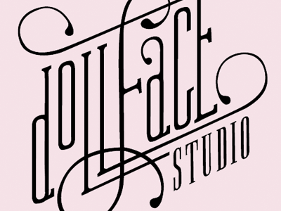 Dollface flourish steampunk typography