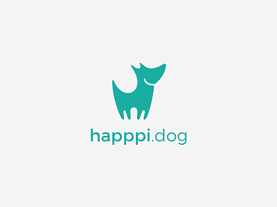 happpi.dog logo dog happpi happpi.dog happy logo startup