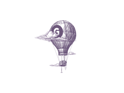 Globarama🎈 air balloon logo vintage