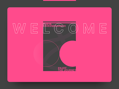 Welcome to Dribbble announce draft dribbble enjoy the journey welcome winner