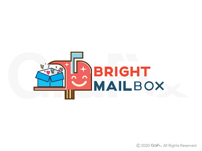 mail box logo gift box logo mail box logo minimal logo modern logo