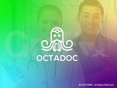 octopus logo doctor logo flat logo logo logo design modern logo octopus logo