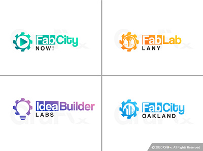 fabcity logo fab lab logo fabcity logo fabcity now logo fabcity oakland logo fablab lany logo fablab logo idea builder labs logo lab logo mechanic logo modern logo podcast logo