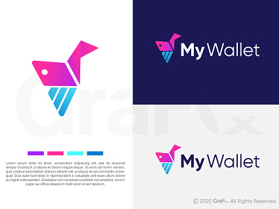 my wallet logo bird icon bird logo e wallet logo ewallet logo modern logo modern logo icon wallet icon wallet logo