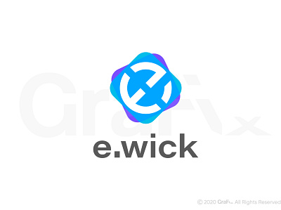 E wick creative logo e logo modern logo modern logos tech logo