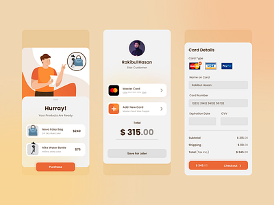 Credit Card Checkout cart checkout credit card credit card checkout ecommerce checkout ios mobile app shopping shopping checkout ui