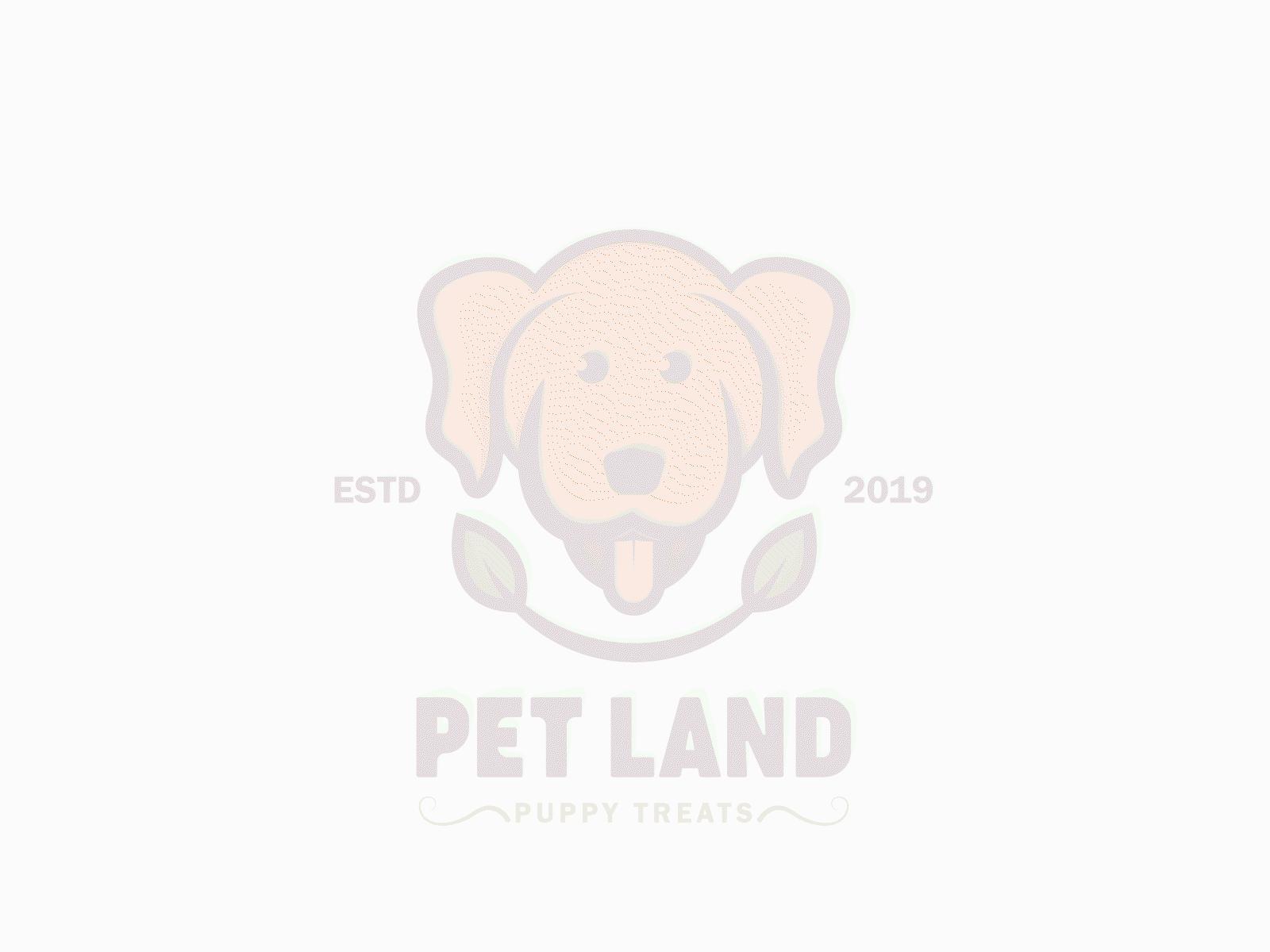 Pet land logo animation animated logo animation branding brown dog logo creative dog logo dog dog logo logo design logodesign motion graphics motion graphics design pet dog logo pet logo puppy paws puppy paws logo