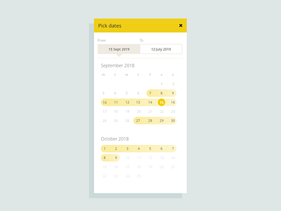 Date Picker app date picker mobile ui ux