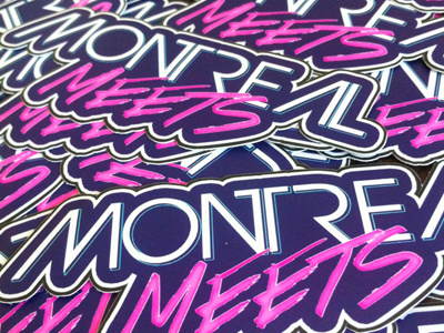 Montreal Meets 3 Stickers Madness conference creativity design montreal montrealmeets montrealmeets3 sticker
