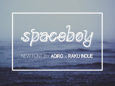 SpaceBoy - New Font aoiro shop aoiro studio font spaceboy