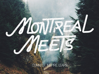Celebrating its 4th Anniversary. design montreal montreal meets teaser typography