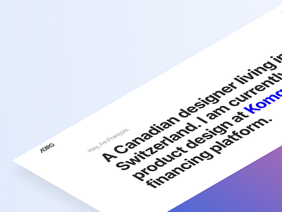 New Portfolio Site — Back on Dribbble ⚡