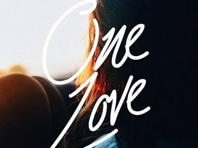 One Love. - Hand Lettering aoiro studio handlettering practice typography