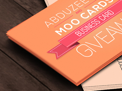 Abduzeedo and Moo Cards Giveaway