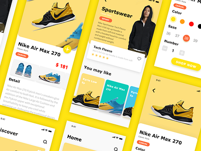 Sport shoes application interface-7 app design shoes ui ux