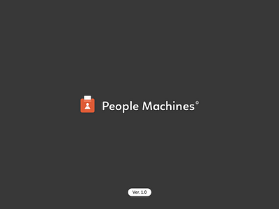 People Machines - Version 1.0 explore identity logo process study type