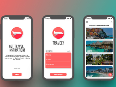 Travely app concept app design icon logo typography ui ux