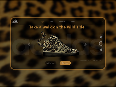 Adidas web page design