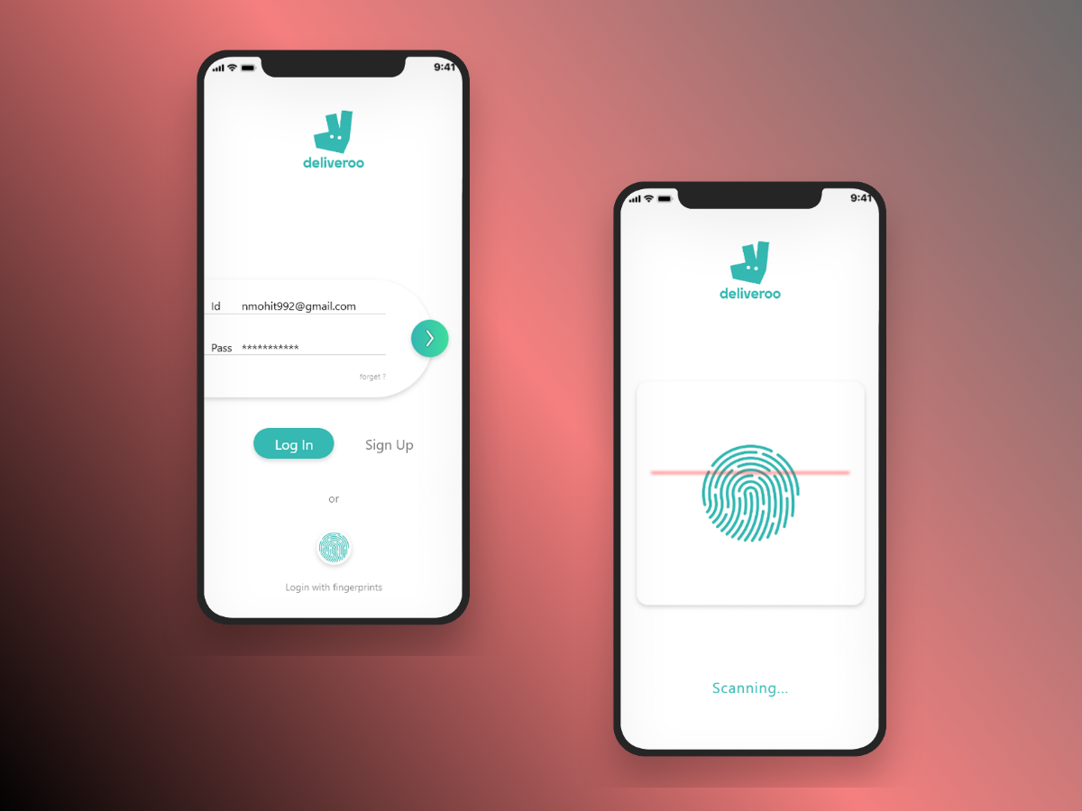 Login with biometrics CONCEPT by Mohit Nagar on Dribbble