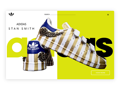 Adidas Stan Smith app concept branding design design app freelance designer motivation ui ui ux web design concept ux web