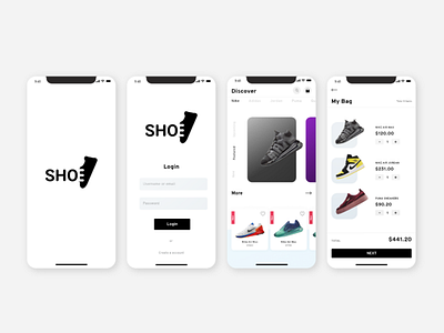 SHOE E-commerce app UI Concept