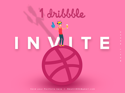 DRIBBBLE INVITE app branding design design app dribbble invite freelance designer mohit nagar motivation typography ui ui ux web design concept ux