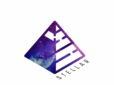 Stellar Logo galaxy logo purple space starlight stellar