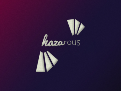 Hazarous Logo boutique logo diamond elegant design elegant logo logo photoshop purple