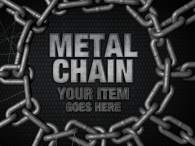 Metal Chain briefcase chain harbour loop metal prohibited resistance rough iron silver spider web texture world map