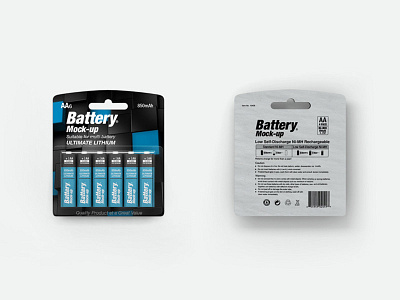 Battery AA Mock-up aa battery chargeble design lable lithium mock up pack packaging rechargeable recycle studio shot