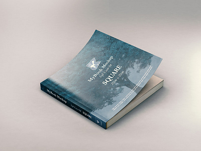 Book Mock-up - Soft Cover 04 book editorial hand pose hardback magazine mockup paperback publishing square studio shot