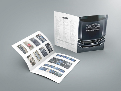 Bifold Brochure Mock-up 02 bifold brochure design elegant interior mockup square studio shot