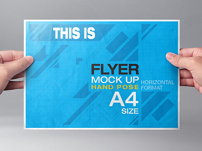 Download Horizontal Flyer Mockup Designs Themes Templates And Downloadable Graphic Elements On Dribbble