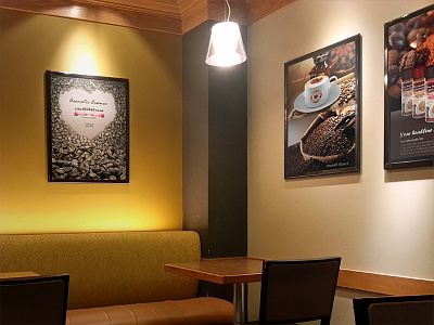 Poster mock-up v2 bookstore cafe coffee shop commercial frame mood poster restaurant retail shop scene shopping mall