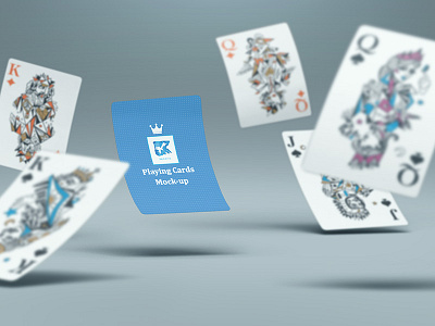 Playing Cards Mock-up v2 box branding flower full house game heart mock up playing cards poker card set shape snake