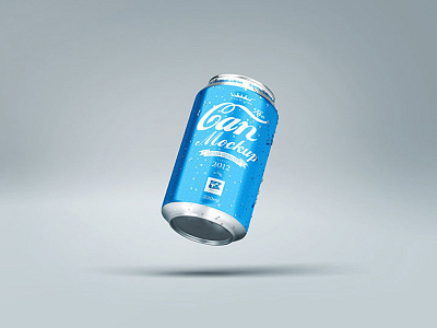 Can Mock-up v1 aluminum beer branding can cola dose isotonic layer liquid logo metal mock up organizer psd showcase smart object studio shot tin water water drop