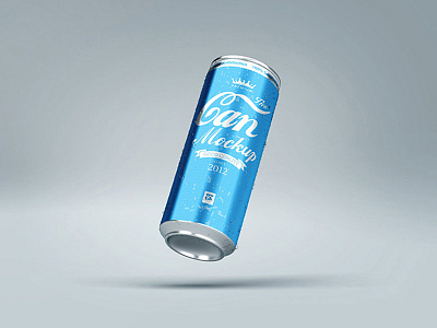 Can Mock-up v2 aluminum beer branding can cola dose isotonic layer liquid logo metal mock up organizer psd showcase smart object studio shot tin water water drop