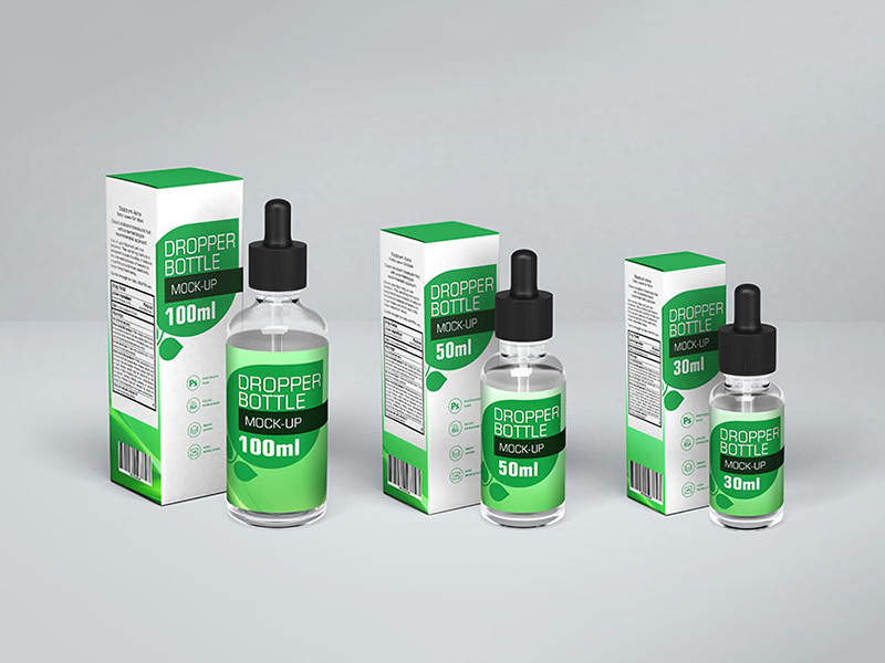 Dropper agent. Pharmacy Dropper Packaging Design.