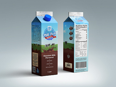 Milk Pack Mock-up v1 block box branding carton chocolate design dimension drink fairy floor plan fresh label milk mockup pack perspective rectangle size smart object variation