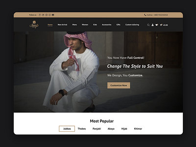 Modest Lifestyle Store Website Design..!